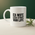 Ex-Wife mug pine-green background