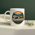 Quartzsite is Calling mug pine-green background
